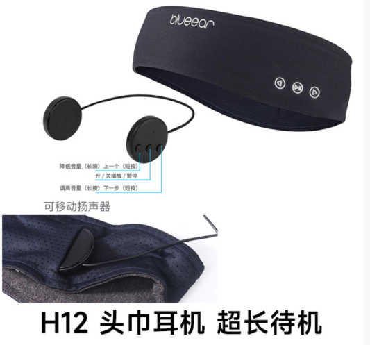 H12 Bluetooth Headband Headphones OEM/ODM | Maxentrop - 图片 2